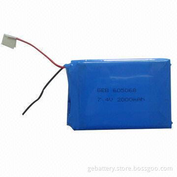 7.4V 2,000mAh Li-po Battery Pack
